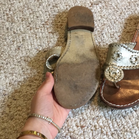 Jack Rogers gold sandals - Picture 3 of 3